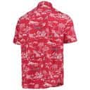 MLB Atlanta Braves Hawaiian Shirt Red Aloha Beach Pattern