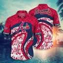 Atlanta Braves Hawaiian Shirt Tropical Pattern Baseball Fans Gift Atlanta Braves Hawaiian Shirt Tropical Pattern Baseball Fans Gift