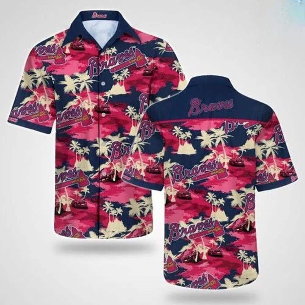 Summer Vibes Atlanta Braves Hawaiian Shirt Baseball Fans Gift Summer Vibes Atlanta Braves Hawaiian Shirt Baseball Fans Gift