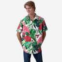 Atlanta Braves Hawaiian Shirt Flamingo Palm Leaves Pattern Atlanta Braves Hawaiian Shirt Flamingo Palm Leaves Pattern