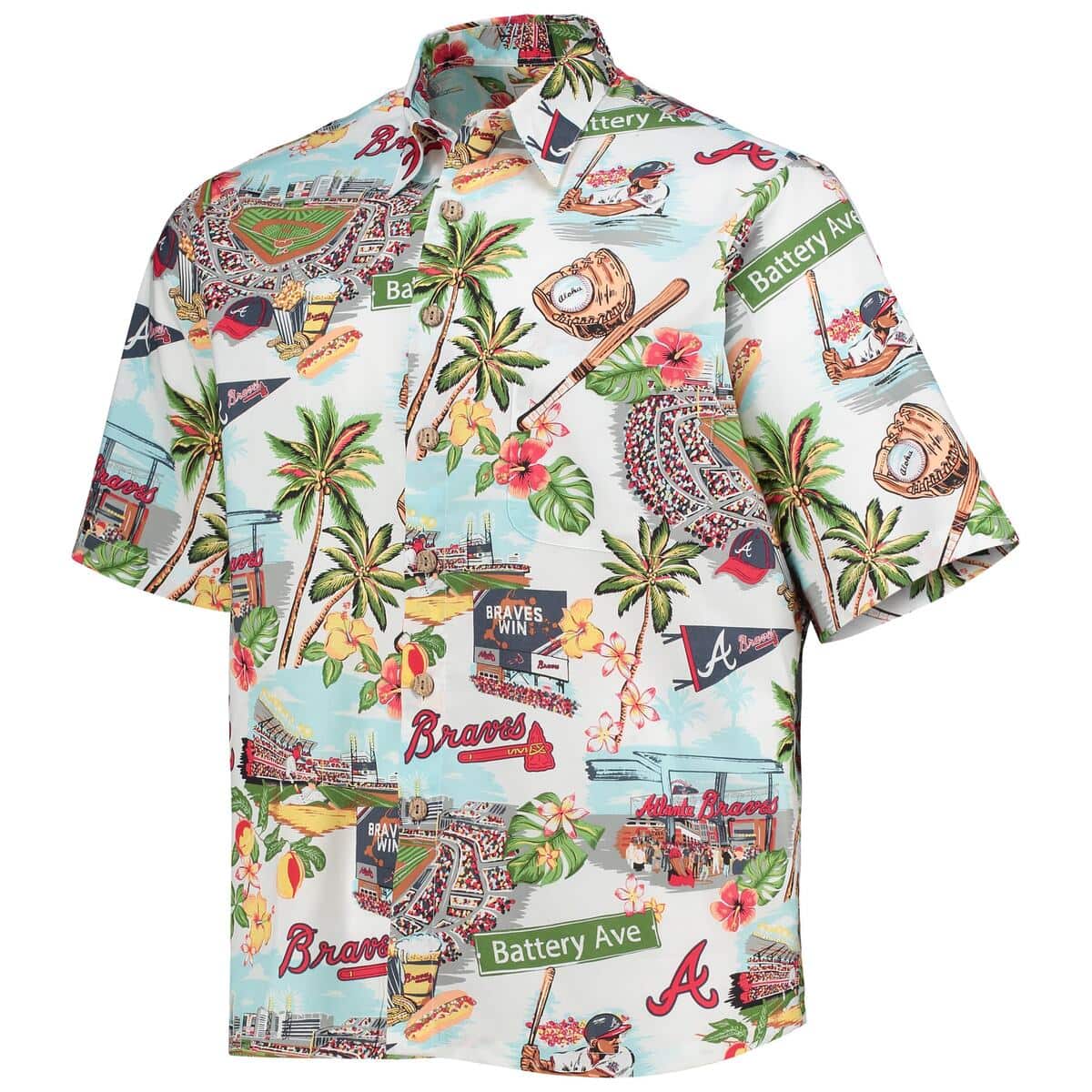 Vintage Atlanta Braves Hawaiian Shirt Sports Gift For Dad Vintage Atlanta Braves Hawaiian Shirt Sports Gift For Dad