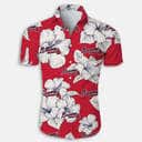 Atlanta Braves Hawaiian Shirt Red Aloha Hibiscus Flower Pattern Atlanta Braves Hawaiian Shirt Red Aloha Hibiscus Flower Pattern