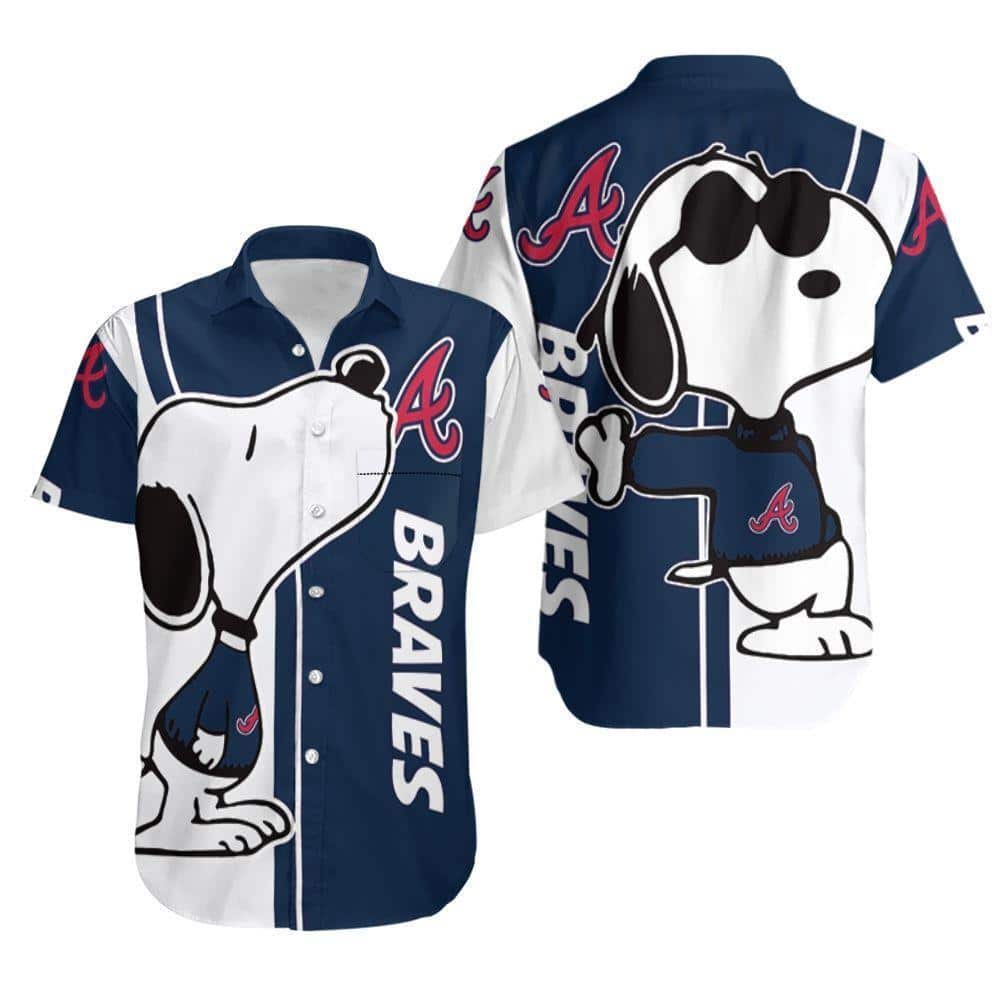 MLB Atlanta Braves Hawaiian Shirt Snoopy Practical Beach Gift MLB Atlanta Braves Hawaiian Shirt Snoopy Practical Beach Gift