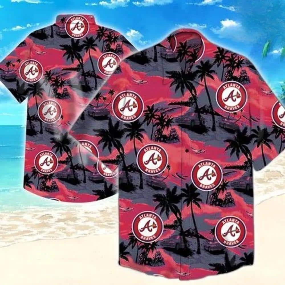 Vintage Atlanta Braves Hawaiian Shirt Beach Gift For Baseball Fans