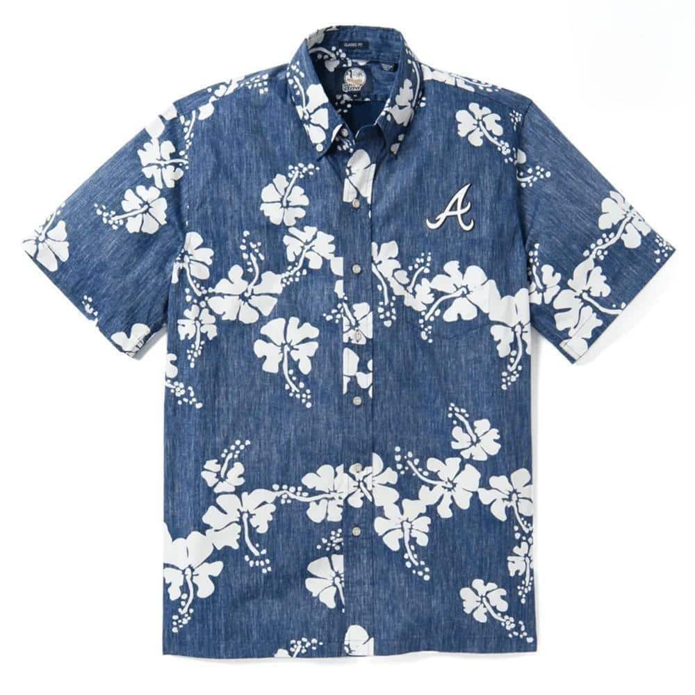 Atlanta Braves Hawaiian Shirt Tropical Flower Pattern Gift For Baseball Fans Atlanta Braves Hawaiian Shirt Tropical Flower Pattern Gift For Baseball Fans