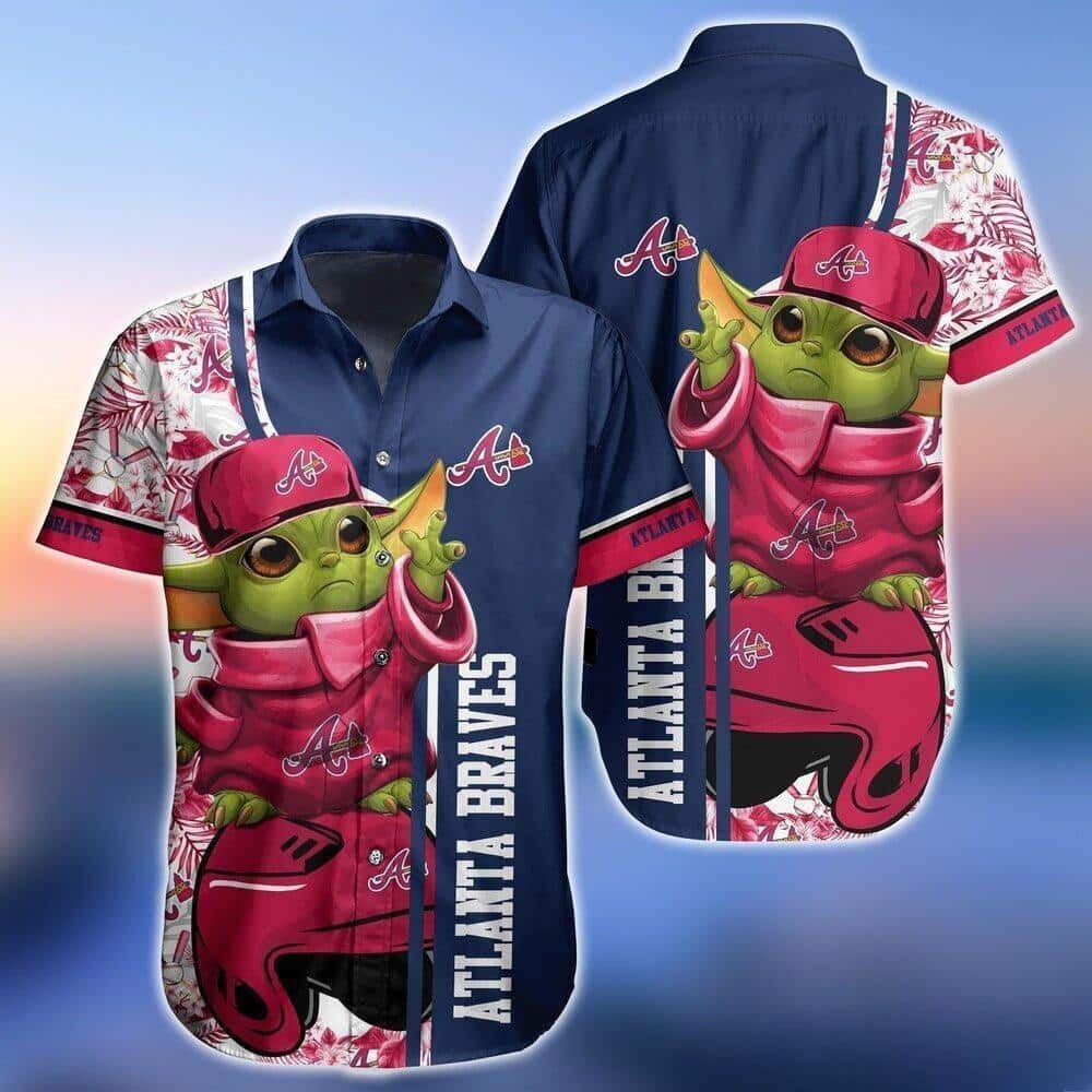 Baby Yoda Star Wars Atlanta Braves Hawaiian Shirt Gift For Baseball Coach Baby Yoda Star Wars Atlanta Braves Hawaiian Shirt Gift For Baseball Coach