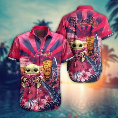 Baby Yoda Star Wars Atlanta Braves Hawaiian Shirt