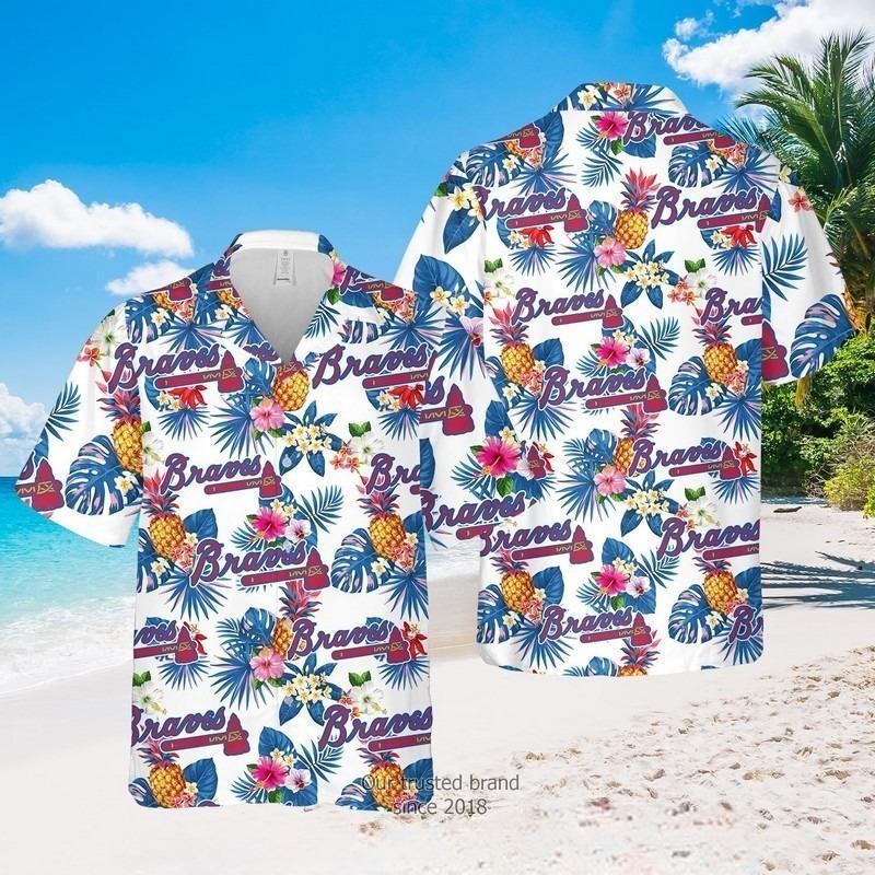 MLB Atlanta Braves Hawaiian Shirt Tropical Pattern Summer Gift For Friend