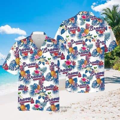 MLB Atlanta Braves Hawaiian Shirt Tropical Pattern Summer Gift For Friend MLB Atlanta Braves Hawaiian Shirt Tropical Pattern Summer Gift For Friend