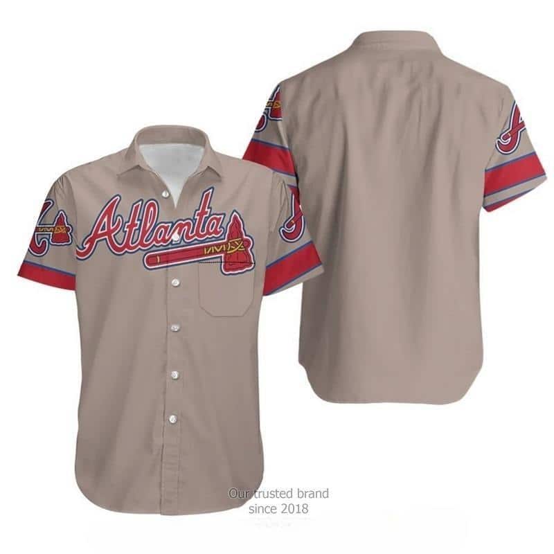 Basic Atlanta Braves Hawaiian Shirt Gift For Baseball Players Basic Atlanta Braves Hawaiian Shirt Gift For Baseball Players