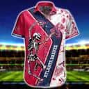 MLB Atlanta Braves Hawaiian Shirt Skeleton Baseball Fans Gift