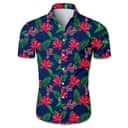 Atlanta Braves Hawaiian Shirt Red Hibiscus Pattern Gift For Baseball Fans Atlanta Braves Hawaiian Shirt Red Hibiscus Pattern Gift For Baseball Fans