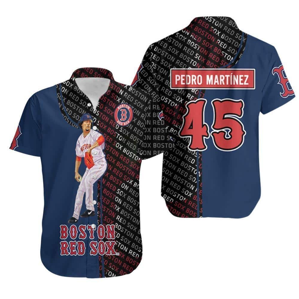 Pedro Martinez 45 Boston Red Sox Hawaiian Shirt Baseball Fans Gift Pedro Martinez 45 Boston Red Sox Hawaiian Shirt Baseball Fans Gift