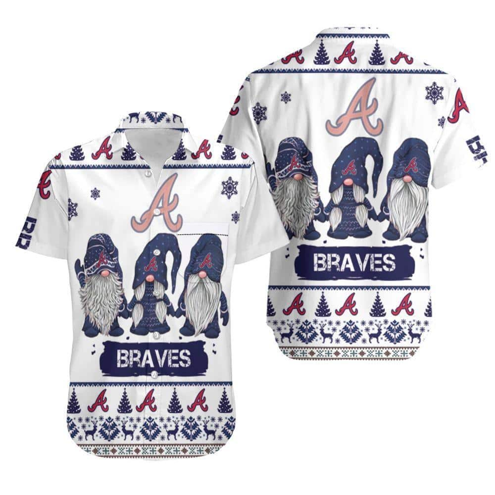 Gnomes Atlanta Braves Hawaiian Shirt Christmas Gift For Baseball Lovers