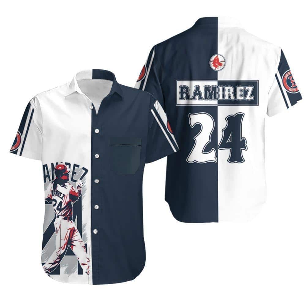 Manny Ramirez 24 Boston Red Sox Hawaiian Shirt Baseball Fans Gift