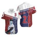 21 Roger Clemens Boston Red Sox Hawaiian Shirt 21 Roger Clemens Boston Red Sox Hawaiian Shirt