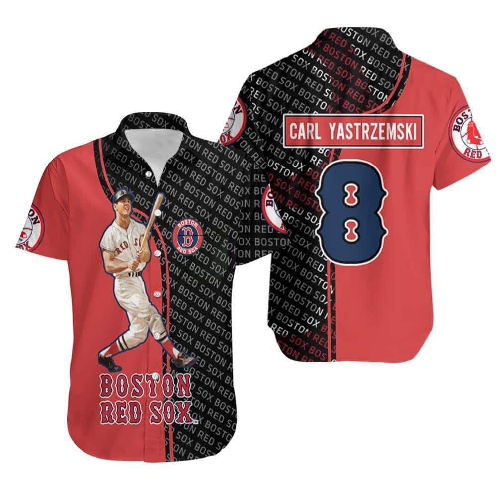 MLB Carl Yastrzemski 8 Boston Red Sox Hawaiian Shirt Baseball Fans Gift MLB Carl Yastrzemski 8 Boston Red Sox Hawaiian Shirt Baseball Fans Gift