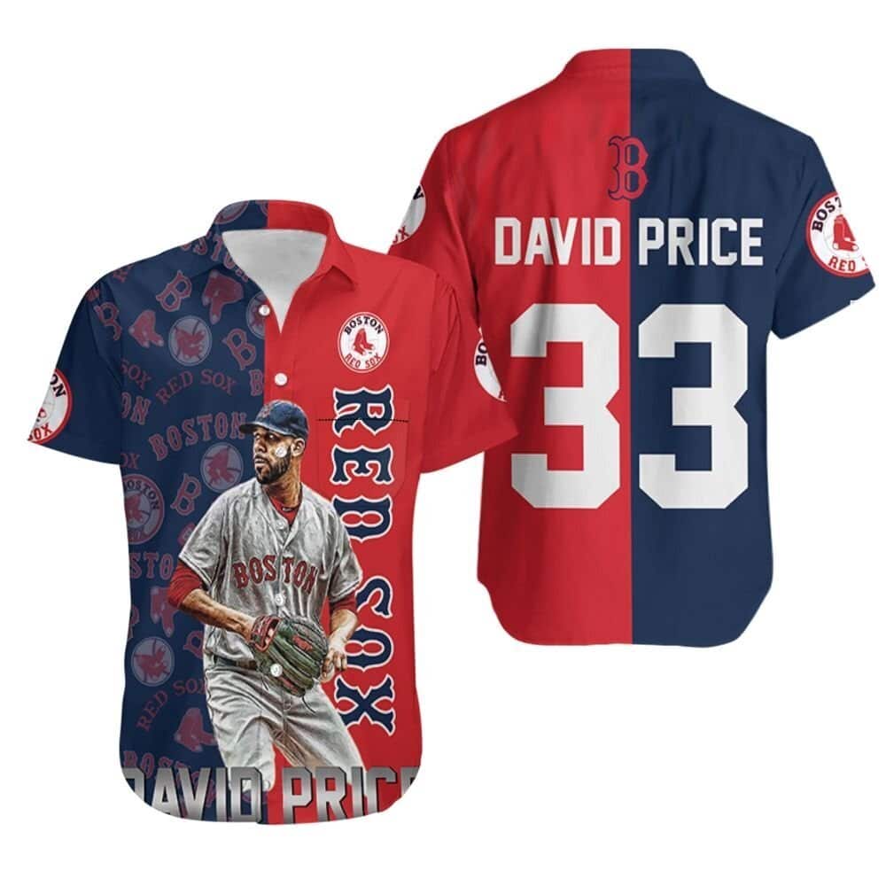 David Price Boston Red Sox 33 Hawaiian Shirt Baseball Fans Gift David Price Boston Red Sox 33 Hawaiian Shirt Baseball Fans Gift