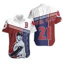 Roger Clemens 21 Boston Red Sox Hawaiian Shirt Baseball Fans Gift Roger Clemens 21 Boston Red Sox Hawaiian Shirt Baseball Fans Gift