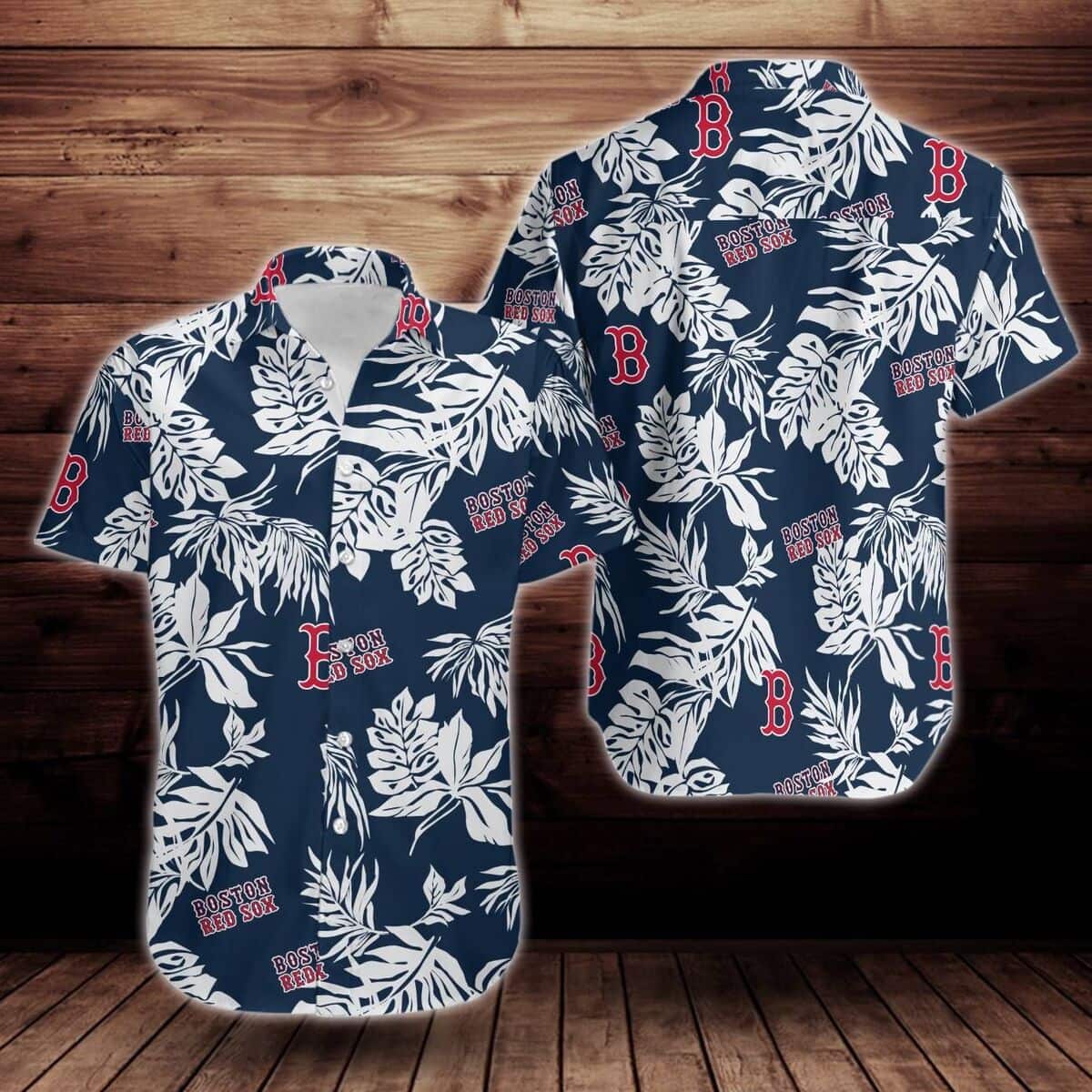 Boston Red Sox Hawaiian Shirt Tropical Flower Beach Vacation Gift Boston Red Sox Hawaiian Shirt Tropical Flower Beach Vacation Gift