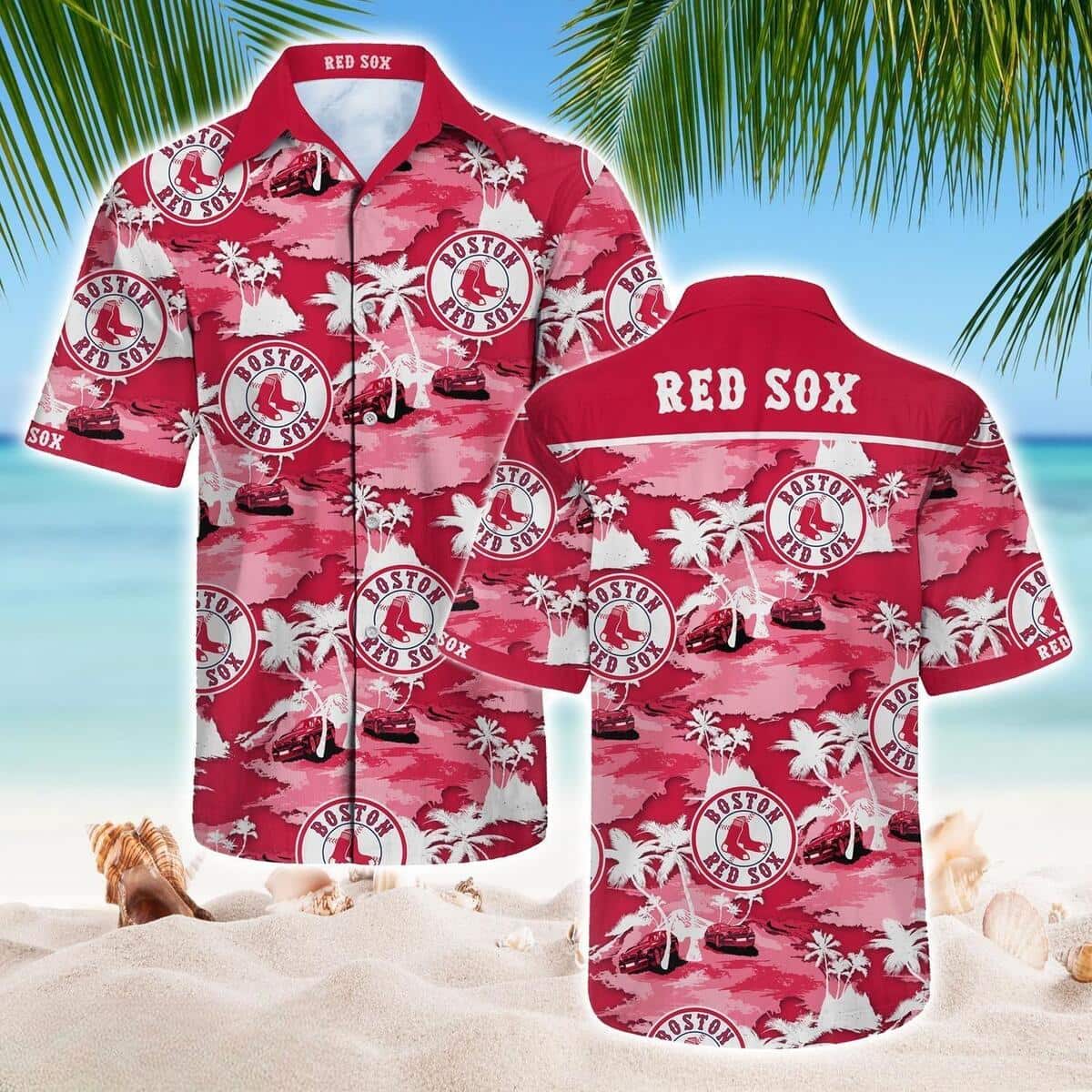 Boston Red Sox Hawaiian Shirt Gift For Beach Vacation Boston Red Sox Hawaiian Shirt Gift For Beach Vacation