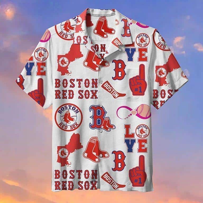 Boston Red Sox Hawaiian Shirt Beach Gift For Sport Fans Boston Red Sox Hawaiian Shirt Beach Gift For Sport Fans