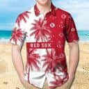 Boston Red Sox Hawaiian Shirt Palm Tree Beach Lovers Gift