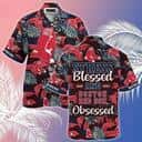 Stress Blessed And Boston Red Sox Obsessed Hawaiian Shirt