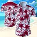 Boston Red Sox Hawaiian Shirt Tropical Flower Pattern Gift For Beach Trip
