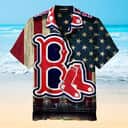 Boston Red Sox Hawaiian Shirt American Flag Independence Day Boston Red Sox Hawaiian Shirt American Flag Independence Day