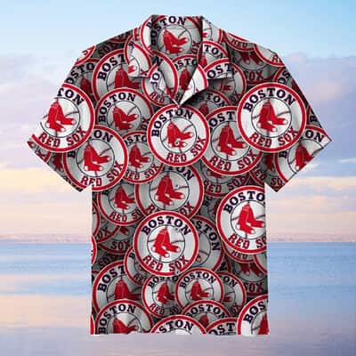 Boston Red Sox Logo Hawaiian Shirt Baseball Fans Gift