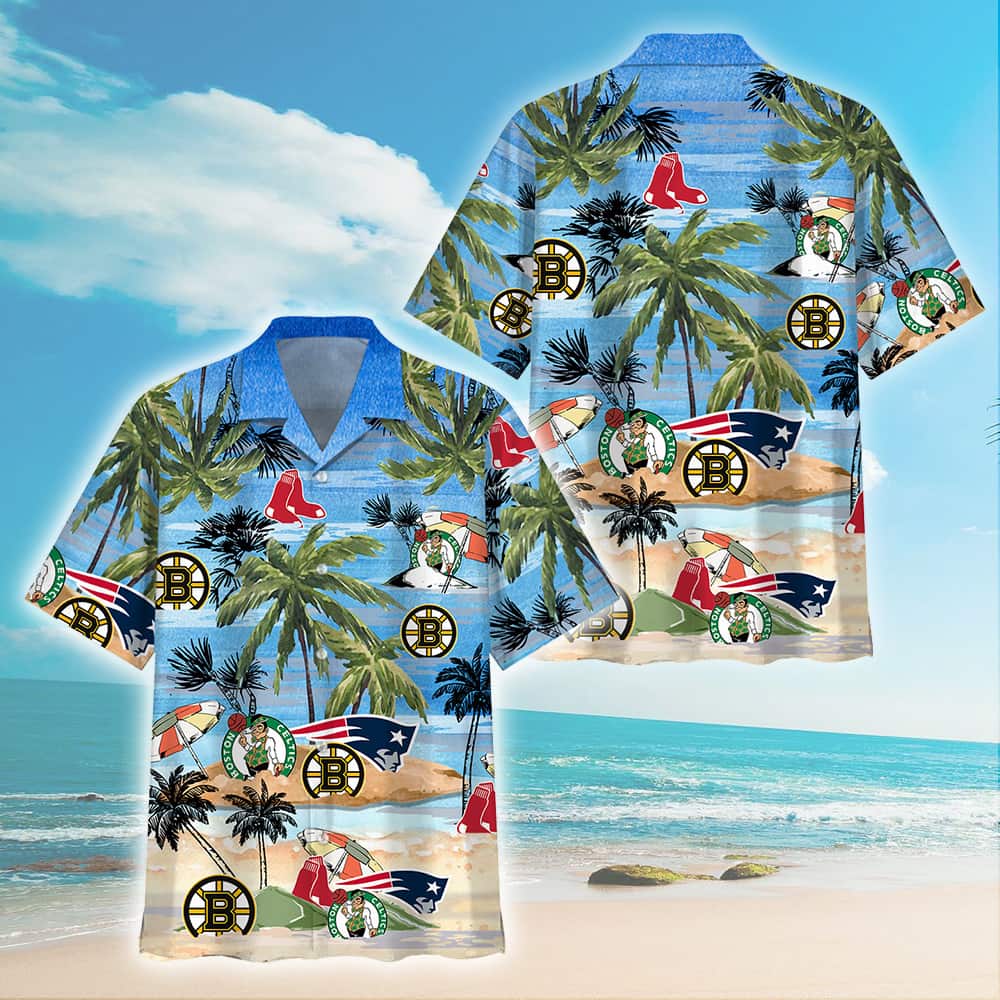 Boston Celtics Boston Red Sox Hawaiian Shirt Sport Gift For Beach Lovers Boston Celtics Boston Red Sox Hawaiian Shirt Sport Gift For Beach Lovers