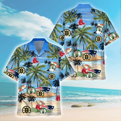 Boston Celtics Boston Red Sox Hawaiian Shirt Sport Gift For Beach Lovers Boston Celtics Boston Red Sox Hawaiian Shirt Sport Gift For Beach Lovers