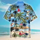 Boston Celtics Boston Red Sox Hawaiian Shirt Sport Gift For Beach Lovers