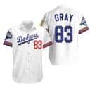 MLB Los Angeles Dodgers Gray 83 Hawaiian Shirt MLB Los Angeles Dodgers Gray 83 Hawaiian Shirt