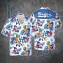 Los Angeles Dodgers Hawaiian Shirt Tropical Pineapple Pattern Summer Beach Gift Los Angeles Dodgers Hawaiian Shirt Tropical Pineapple Pattern Summer Beach Gift