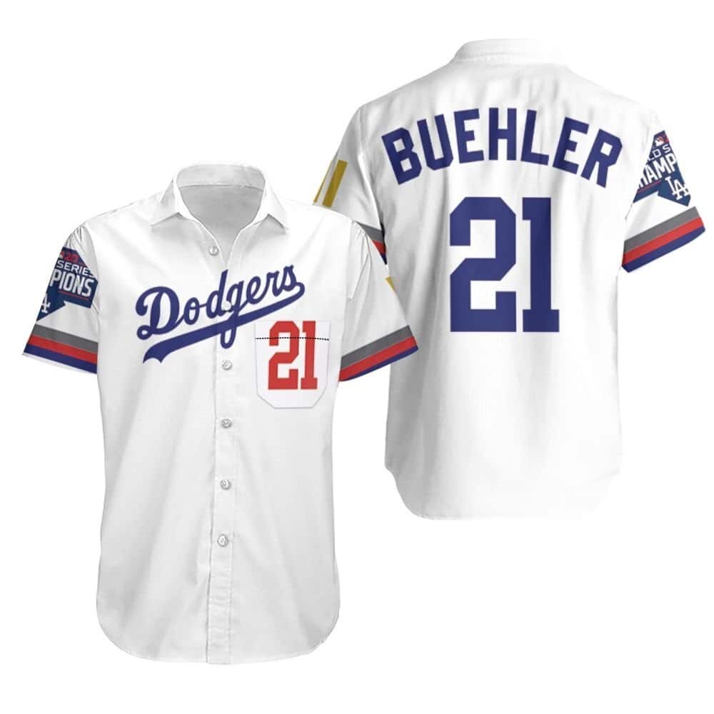 Los Angeles Dodgers Buehler 21 Hawaiian Shirt Los Angeles Dodgers Buehler 21 Hawaiian Shirt