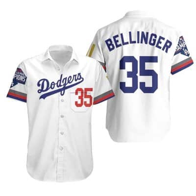 MLB Los Angeles Dodgers Bellinger 35 Hawaiian Shirt