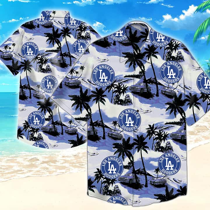 Vintage MLB Los Angeles Dodgers Hawaiian Shirt Baseball Fans Gift