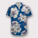 Los Angeles Dodgers Hawaiian Shirt White Hibiscus Flower Beach Vacation Gift