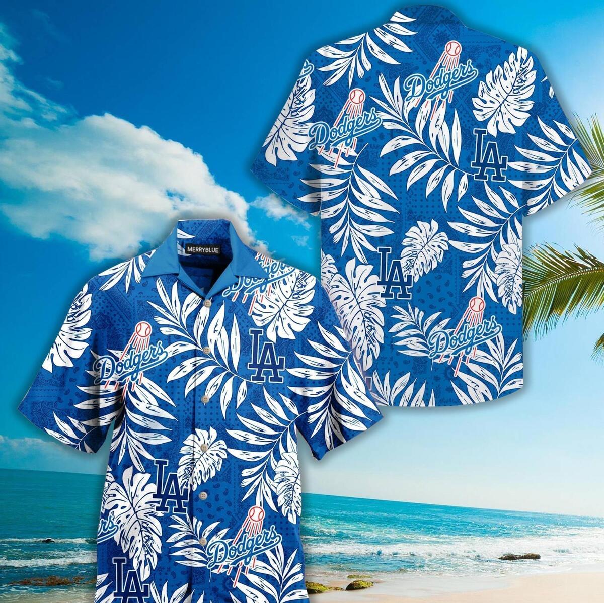 Los Angeles Dodgers Hawaiian Shirt Summer Beach Gift For Baseball Fans Los Angeles Dodgers Hawaiian Shirt Summer Beach Gift For Baseball Fans