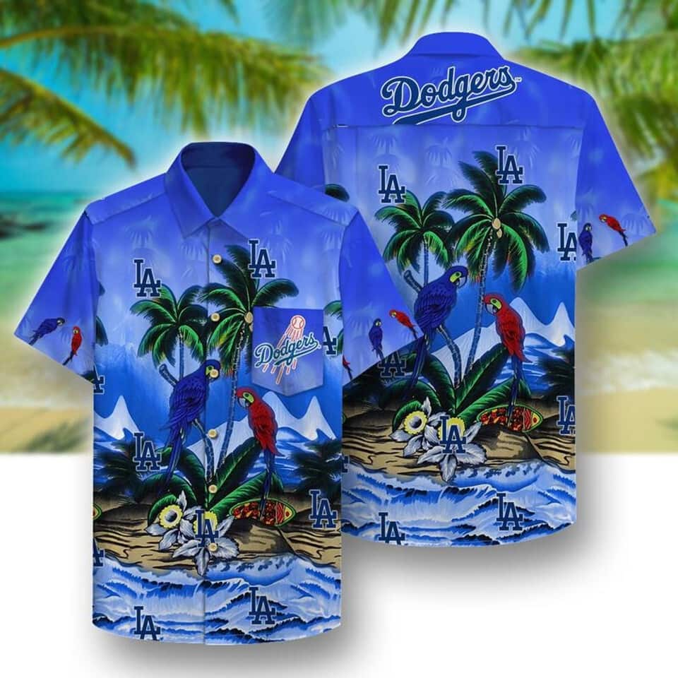 Los Angeles Dodgers Hawaiian Shirt Beach Parrots Trendy Summer Gift Los Angeles Dodgers Hawaiian Shirt Beach Parrots Trendy Summer Gift
