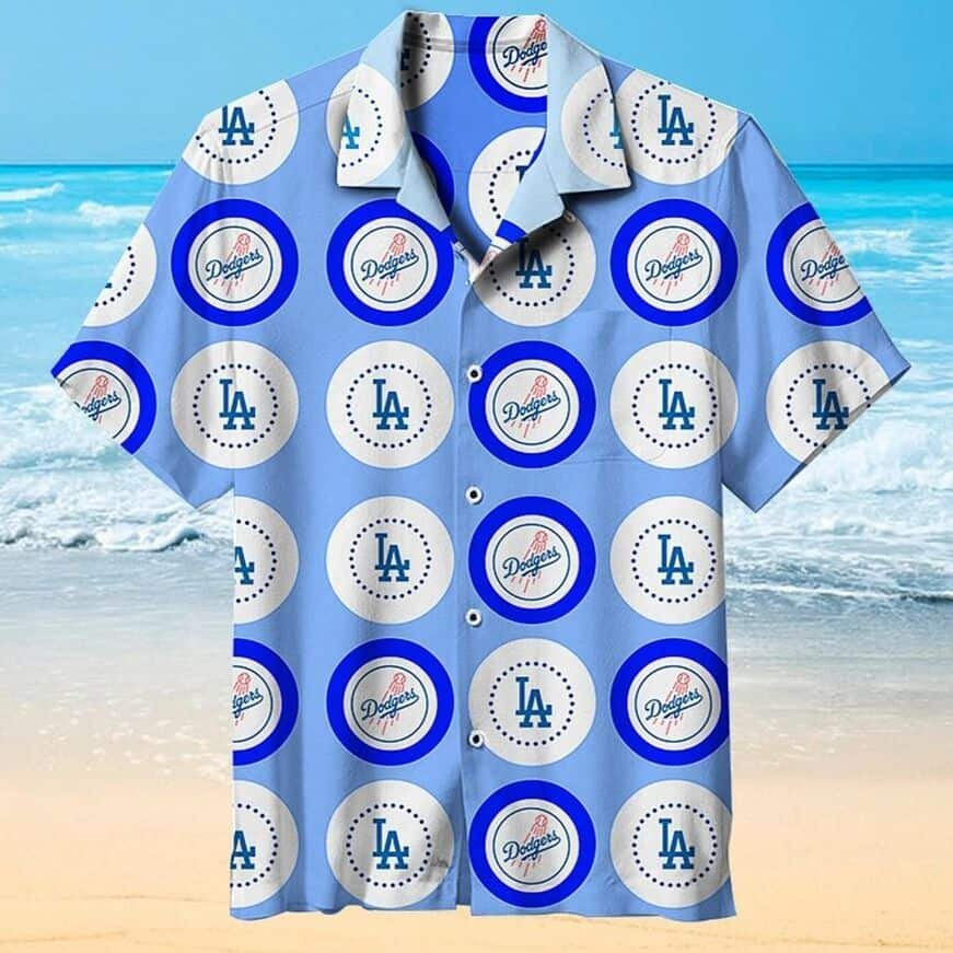 Los Angeles Dodgers Logo Hawaiian Shirt Baseball Fans Gift