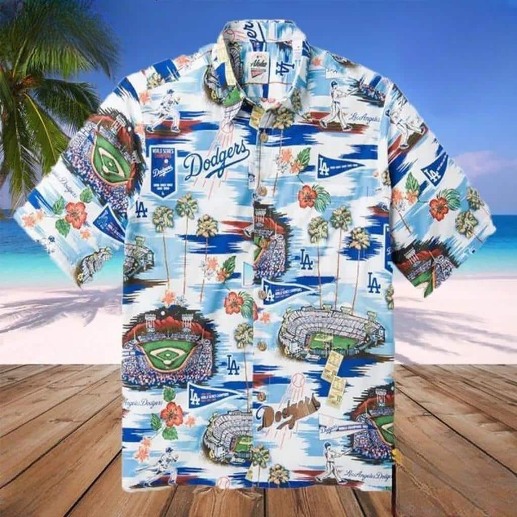 MLB Los Angeles Dodgers Hawaiian Shirt Beach Gift For Sport Fans MLB Los Angeles Dodgers Hawaiian Shirt Beach Gift For Sport Fans