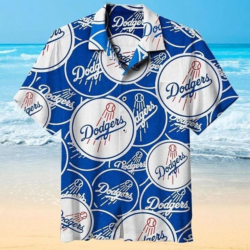 Los Angeles Dodgers Logo Hawaiian Shirt Beach Gift For Baseball Fans Los Angeles Dodgers Logo Hawaiian Shirt Beach Gift For Baseball Fans