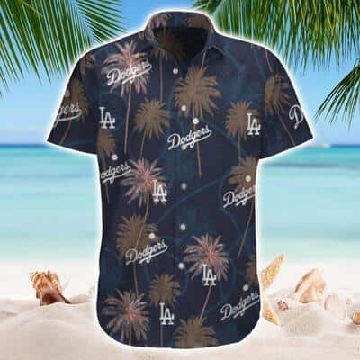 Los Angeles Dodgers Hawaiian Shirt Palm Trees Pattern Beach Vacation Gift Los Angeles Dodgers Hawaiian Shirt Palm Trees Pattern Beach Vacation Gift