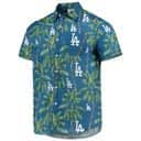Vintage Los Angeles Dodgers Hawaiian Shirt Palm Trees Pattern All Over Print Vintage Los Angeles Dodgers Hawaiian Shirt Palm Trees Pattern All Over Print