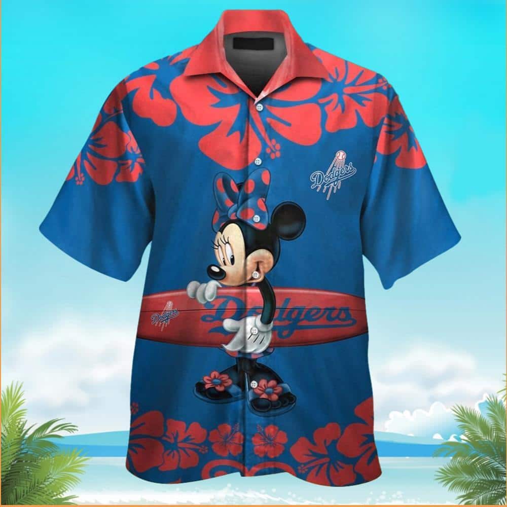 Minnie Mouse Los Angeles Dodgers Hawaiian Shirt Minnie Mouse Los Angeles Dodgers Hawaiian Shirt