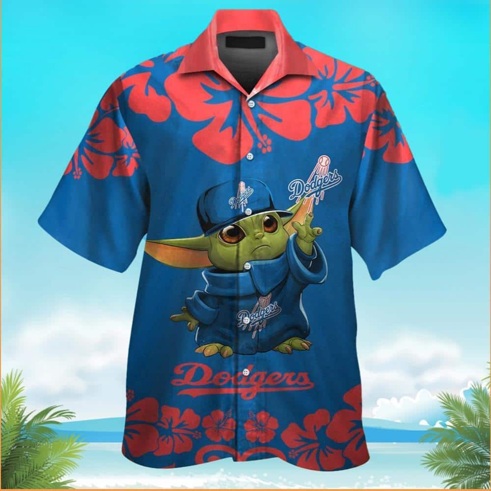Baby Yoda Star Wars Loves Los Angeles Dodgers Hawaiian Shirt Baby Yoda Star Wars Loves Los Angeles Dodgers Hawaiian Shirt