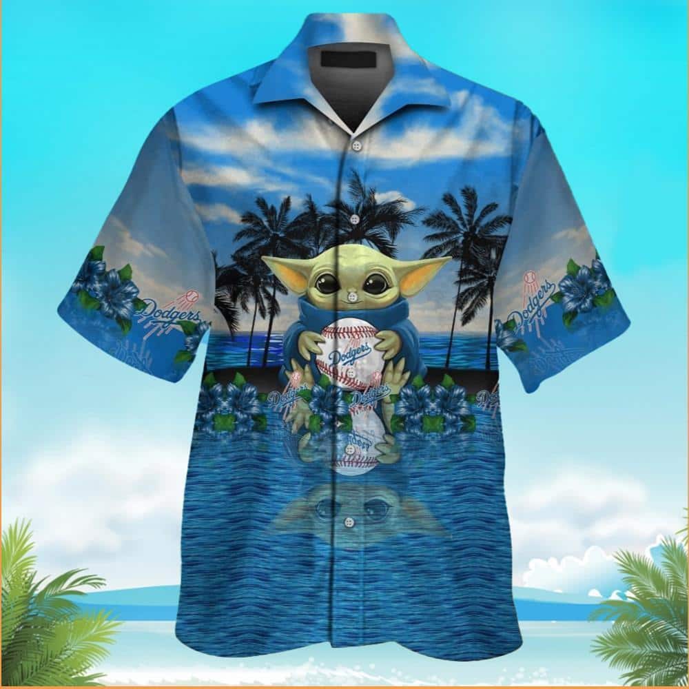 Baby Yoda Star Wars Los Angeles Dodgers Hawaiian Shirt Baby Yoda Star Wars Los Angeles Dodgers Hawaiian Shirt